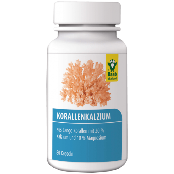Raab Vitalfood Korallenkalzium Kapseln, 80 Stück
