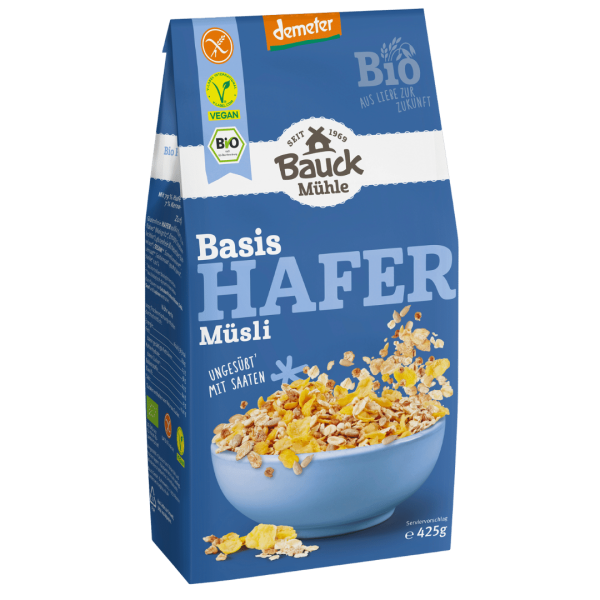 Bauckhof  Bio Hafermüsli Basis glutenfrei