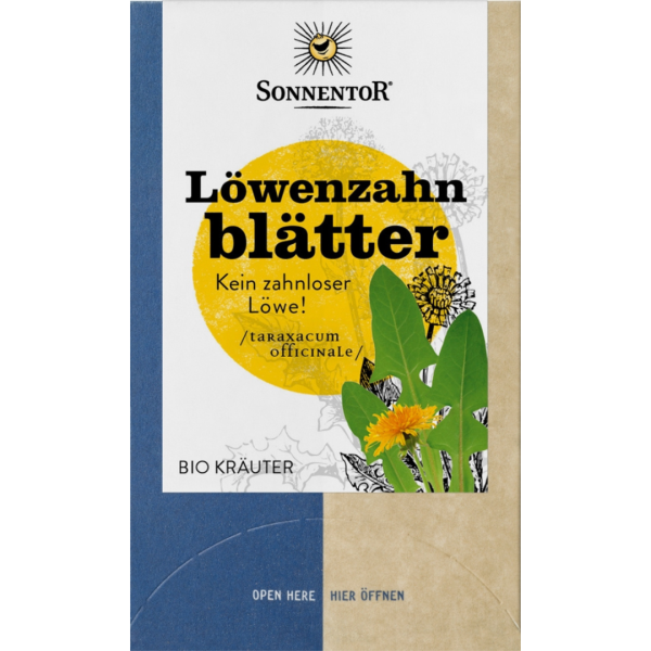 Sonnentor Bio Löwenzahnblätter, 21,6 g, Doppelkammerbeutel