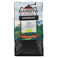 Barista vom Berg Bio Espresso, ganze Bohne, 500g Barista vom Berg Bio Espresso, ganze Bohne, 500g