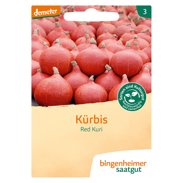 Bingenheimer Saatgut Bio Kürbis, Red Kuri