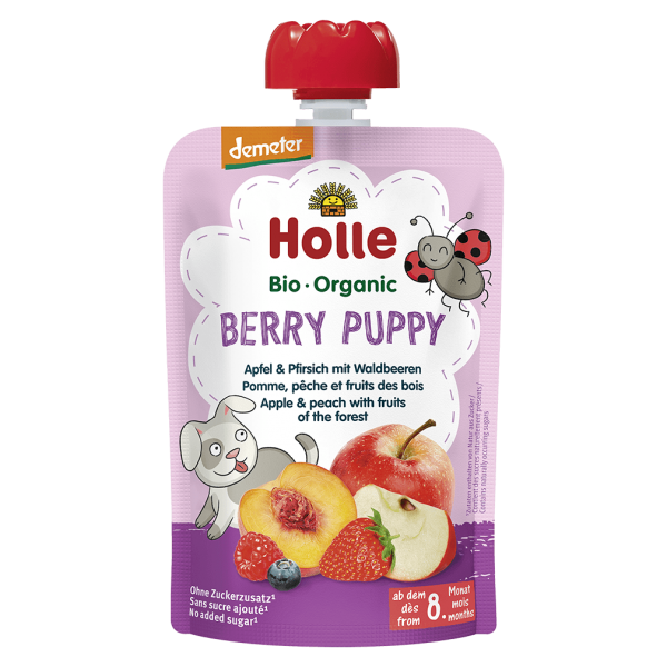 Holle Bio Berry Puppy, Apfel Pfirsich Waldbeeren