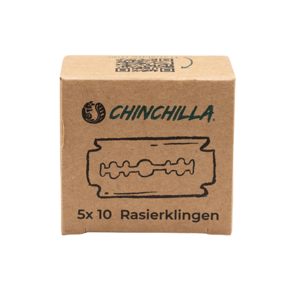 Chinchilla 50er-Pack Rasierklingen für Rasierhobel