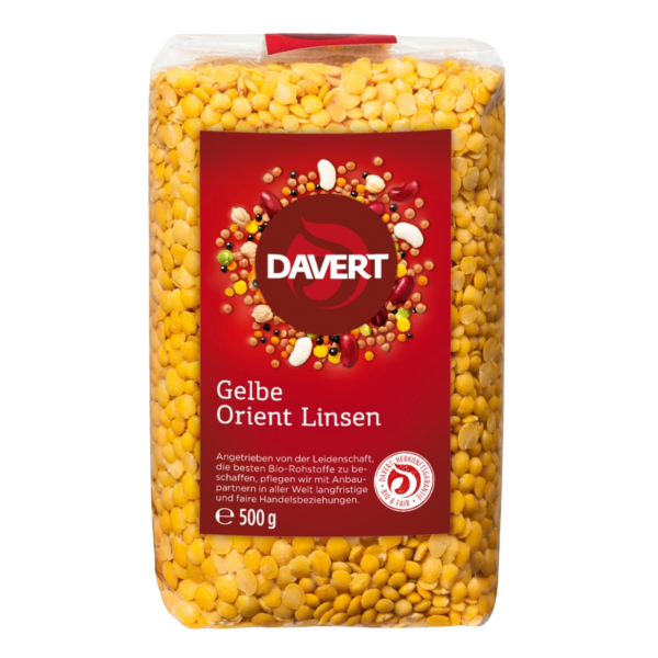Davert Bio Gelbe Orient Linsen