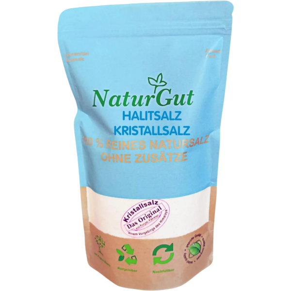 NaturGut Halitsalz Kristallsalz naturbelassen, 500 g