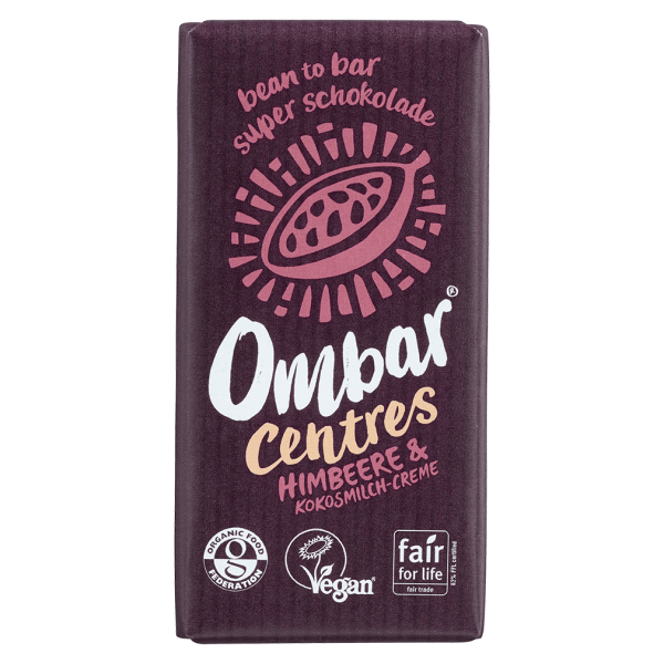 Ombar Bio Raw Himbeere &amp; Kokosmilch Schokolade, 35g