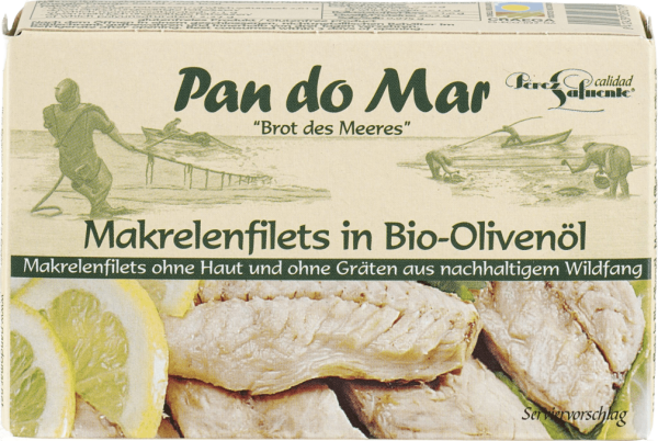 Pan do Mar Makrelenfilets, in Bio-Olivenöl extra nativ