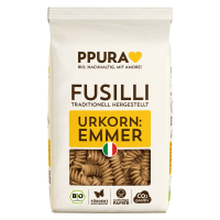 PPura Bio Fusilli aus italienischem Emmer PPura Bio Fusilli aus italienischem Emmer