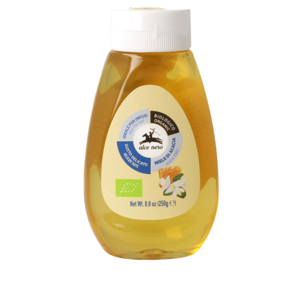 Alce Nero Bio Akazienhonig in der Spenderflasche, 250g