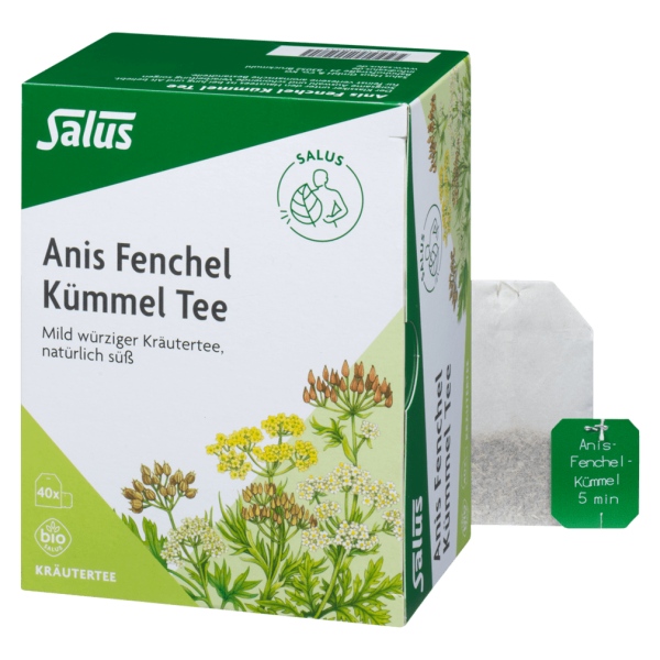 Salus Bio Anis Fenchel Kümmel Tee, 40 Btl.