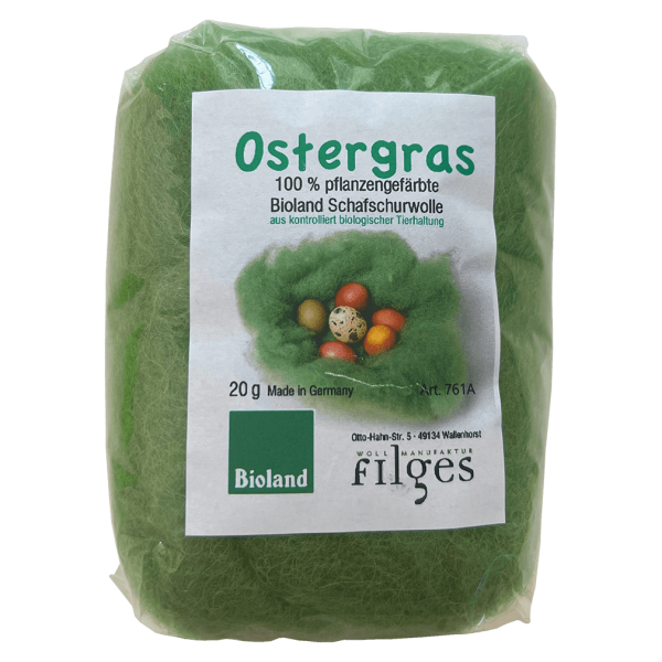 Filges Ostergras aus pflanzengefärbter Schurwolle