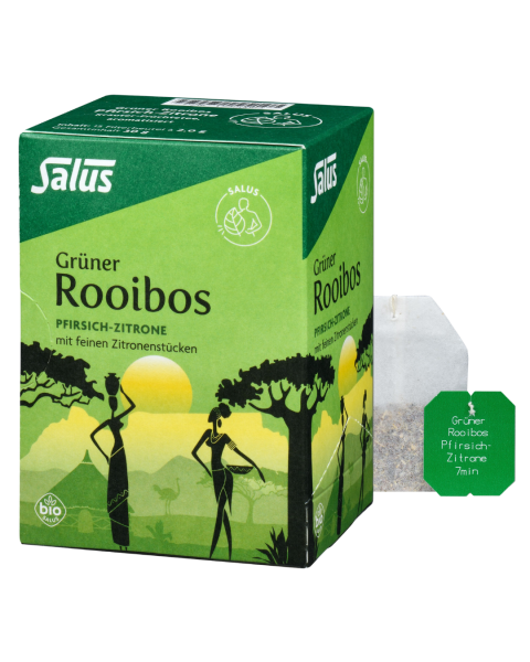 Salus Bio Grüner Rooibos Pfirsich-Zitrone