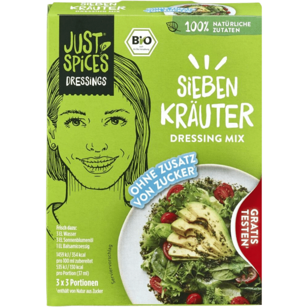 Just Spices Bio 7 Kräuter Salat Fix -3er Pack