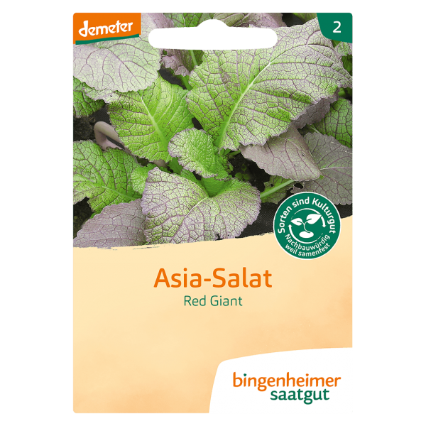 Bingenheimer Saatgut Bio Asia Salat Red Giant