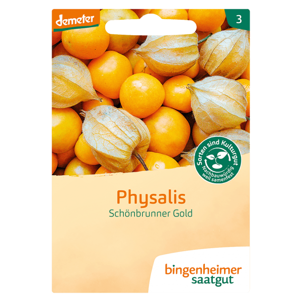 Bingenheimer Saatgut Bio Physalis Schönbrunner Gold