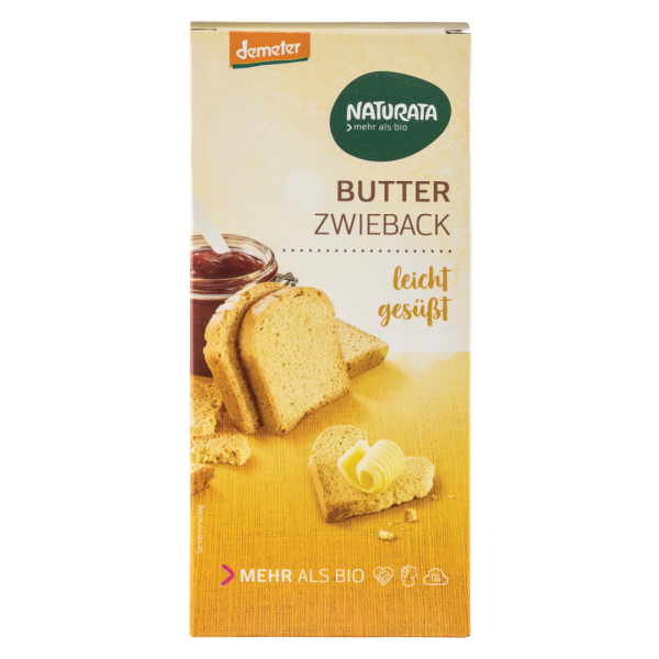 Naturata Bio Butter-Zwieback, leicht gesüßt