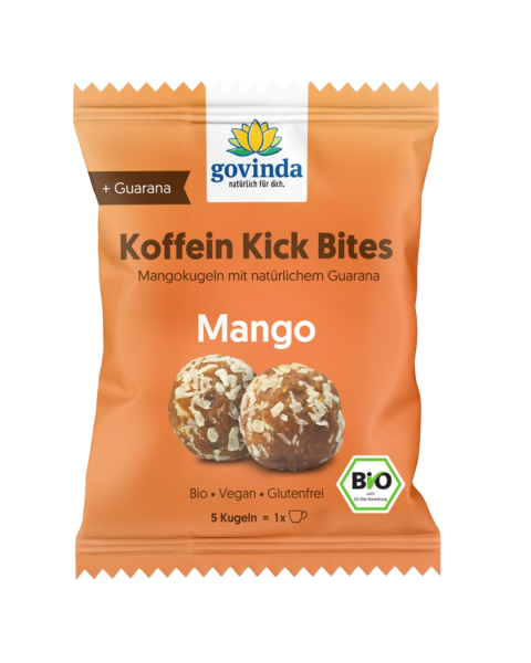 Govinda Bio Koffein Kick Bites Mango, 40g