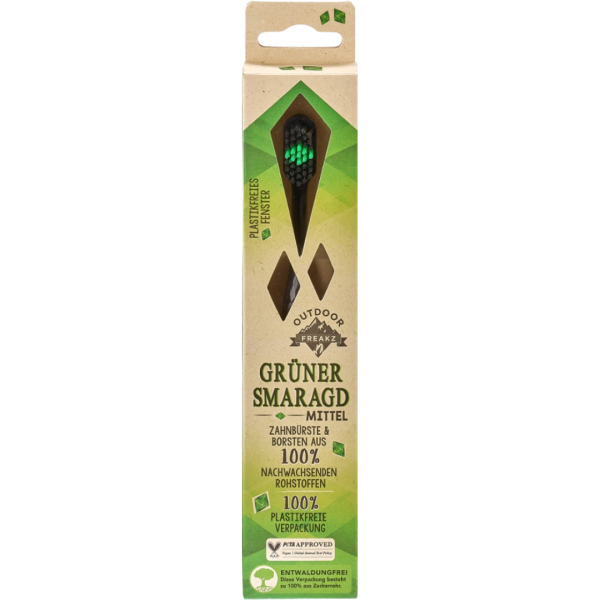 Outdoor Freakz Zahnbürste Grüner Smaragd