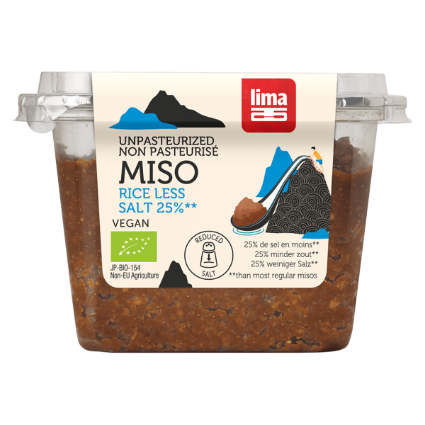Lima Bio Miso 25% weniger Salz unpasteurisiert