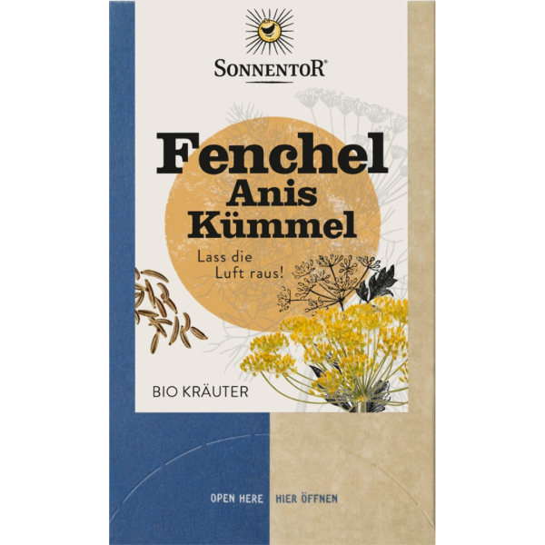 Sonnentor Bio Fenchel - Anis - Kümmel 30,6 g, Doppelkammerbeutel