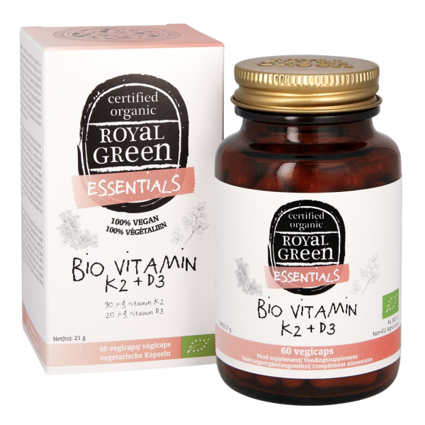 Royal Green  Bio Vitamin K2 + D3, 60 Kapseln