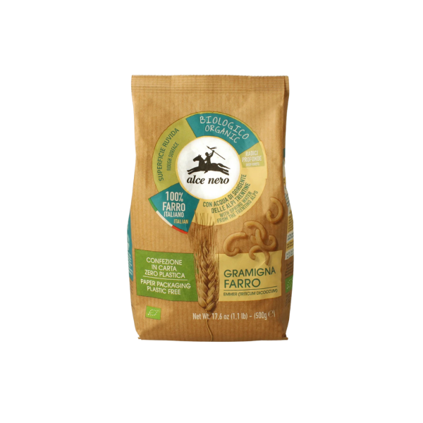 Alce Nero Bio Gramigna aus Dinkel, 500g