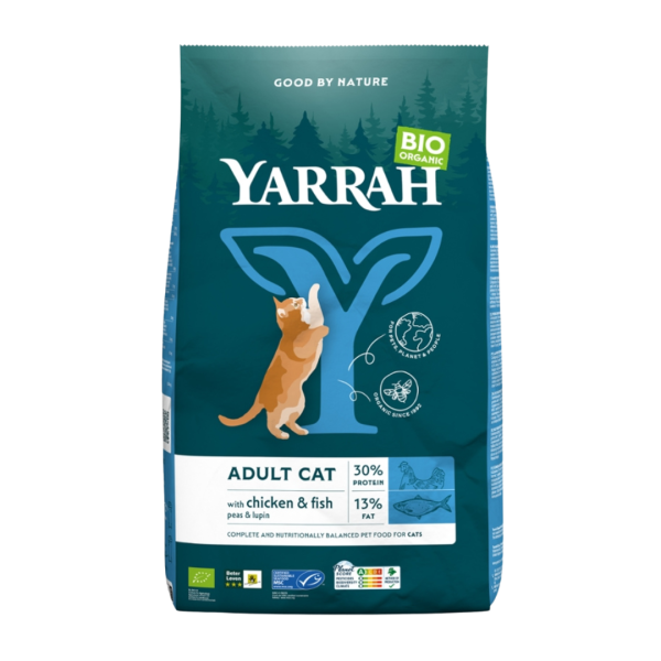 Yarrah Katzen Trockenfutter - Huhn &amp; Fisch (MSC)