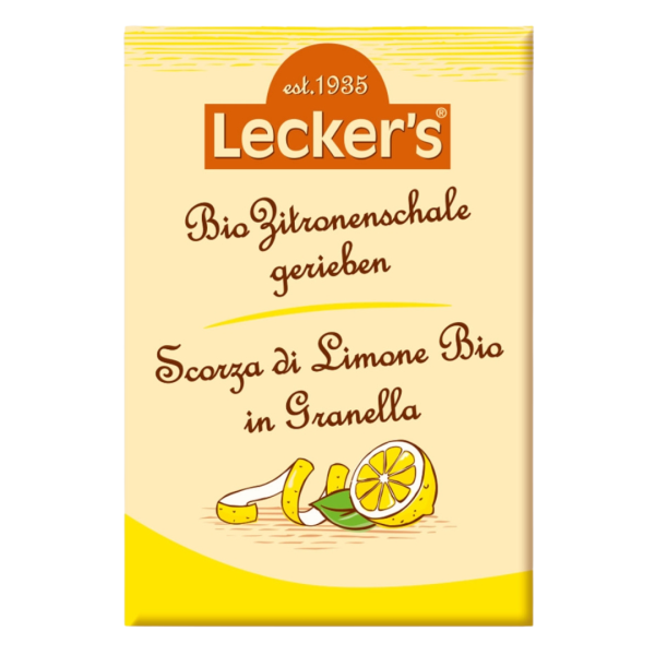 Lecker`s Bio Zitronenschale, gerieben