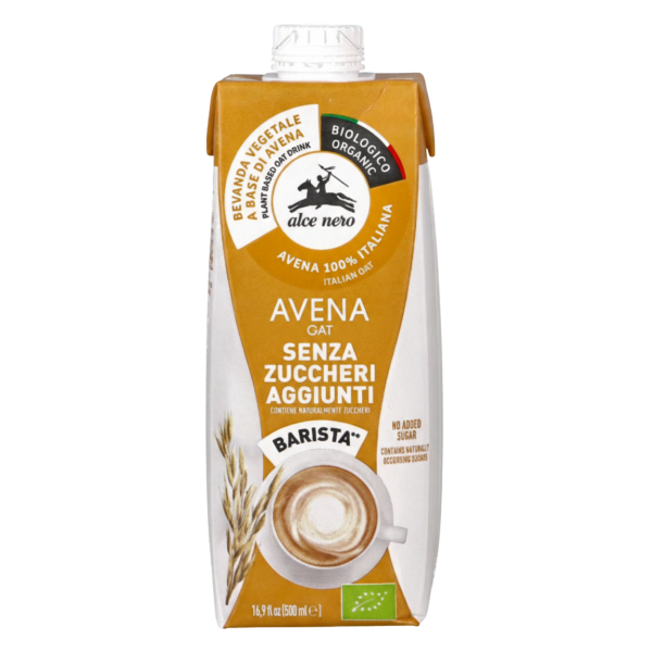 Alce Nero Bio Pflanzliches Getränk Barista auf Hafer-Basis, 500 ml