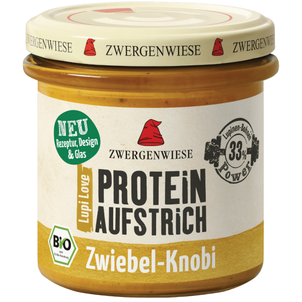 Zwergenwiese Bio LupiLove Proteine Zwiebel-Knobi Brotaufstrich