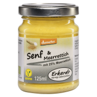 Erhardt Bio Senf & Meerrettich Erhardt Bio Senf & Meerrettich