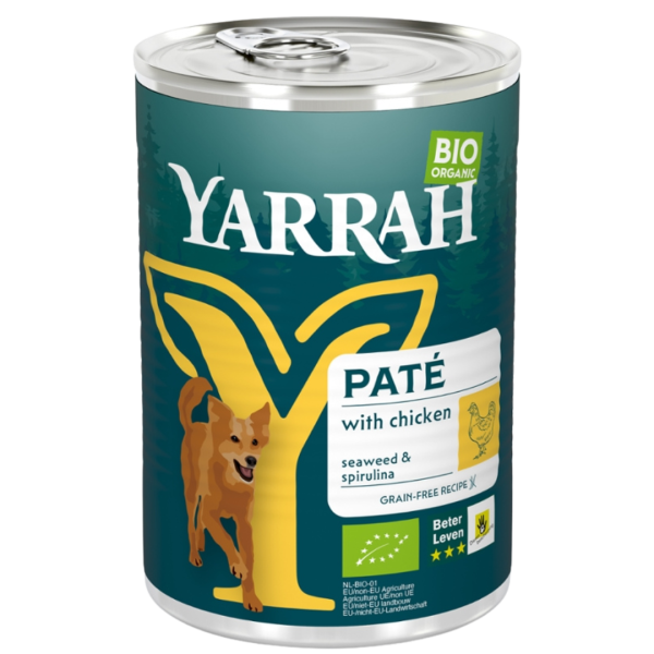Yarrah Bio Hundefutter Paté Huhn