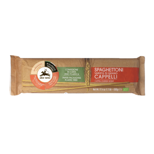 Alce Nero Bio Spaghettoni aus Cappelli-Hartweizen, 500g
