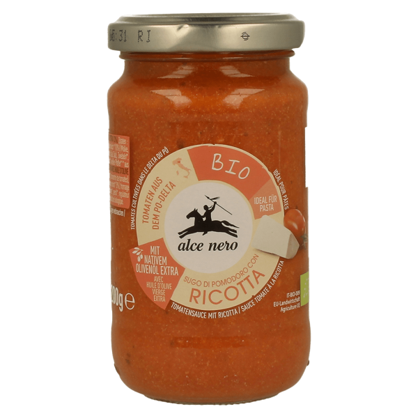 Alce Nero Bio Tomatensauce mit Ricotta