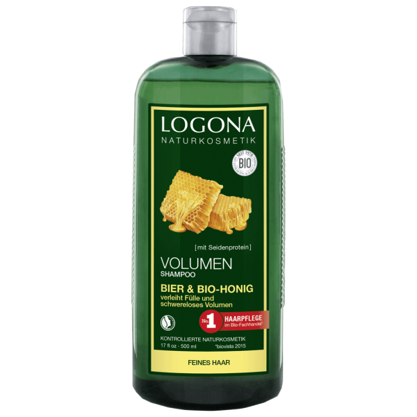 Logona Volumen Shampoo Bier &amp; Bio-Honig, 500ml