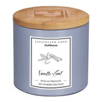 Kerzenfarm Duftkerze mit Holzdeckel hellblau/Vanille-Zimt Kerzenfarm Duftkerze mit Holzdeckel hellblau/Vanille-Zimt