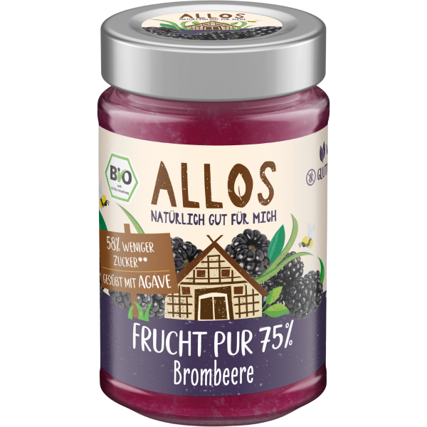 Allos Bio Frucht Pur 75% Brombeere