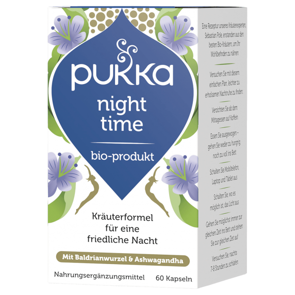 Pukka Bio Night Time Kapseln, 60St