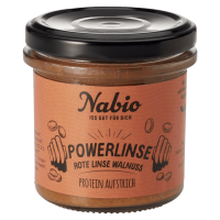 NAbio Bio Protein-Aufstrich "Powerlinse" - Rote Linse Walnuss NAbio Bio Protein-Aufstrich "Powerlinse" - Rote Linse Walnuss