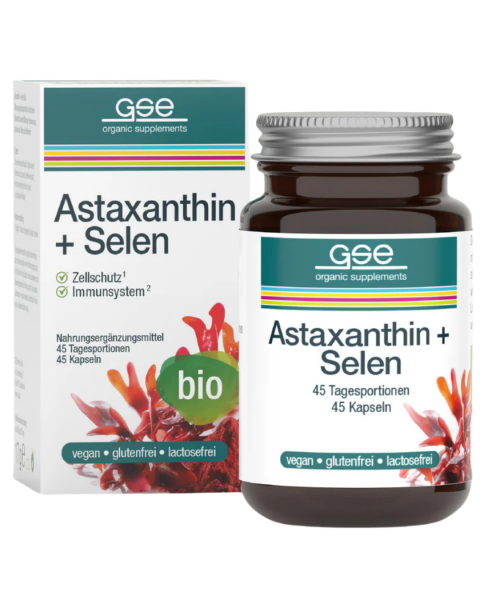 GSE Astaxanthin + Selen Kapseln