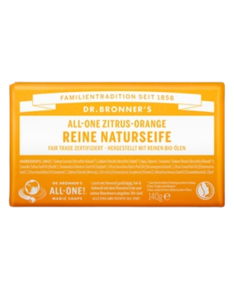 Dr. Bronners  Bio Zitrus-Orange - Feste Naturseife