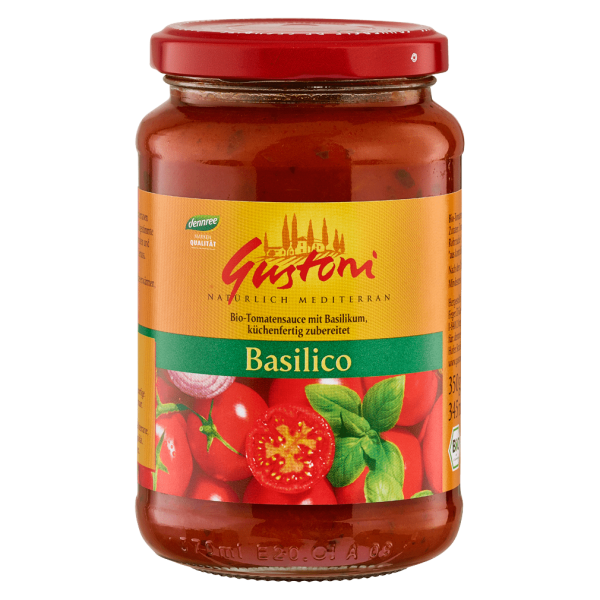 Bio Tomatensauce mit Basilikum von Gustoni bei greenist.de