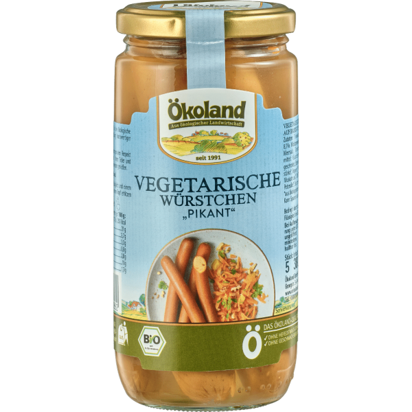 Ökoland Bio Vegetarische Würstchen, Pikant