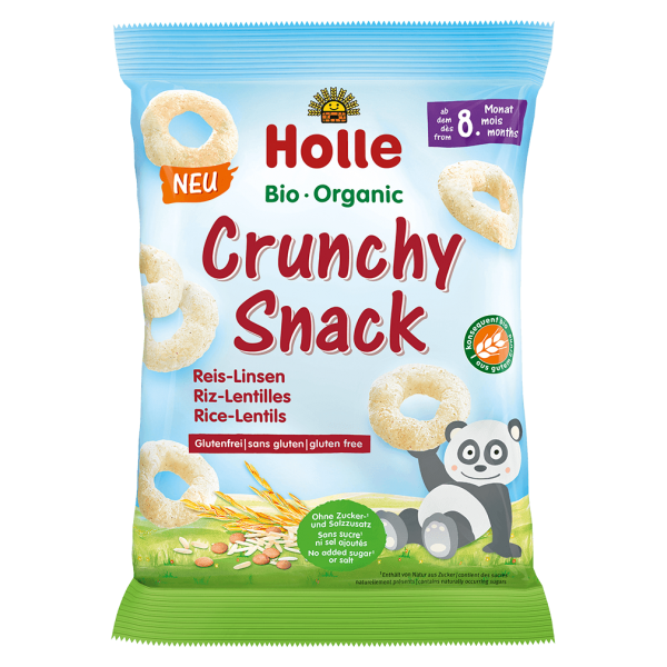 Holle Bio Crunchy Snack Reis-Linsen