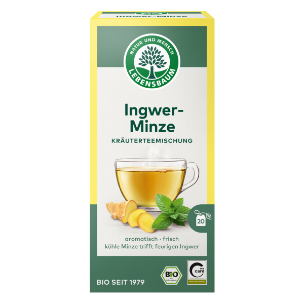 Lebensbaum Bio Ingwer-Minze Tee, 20 Beutel