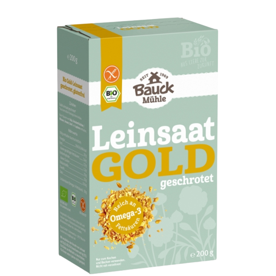 Bio Gold-Leinsaat, geschrotet