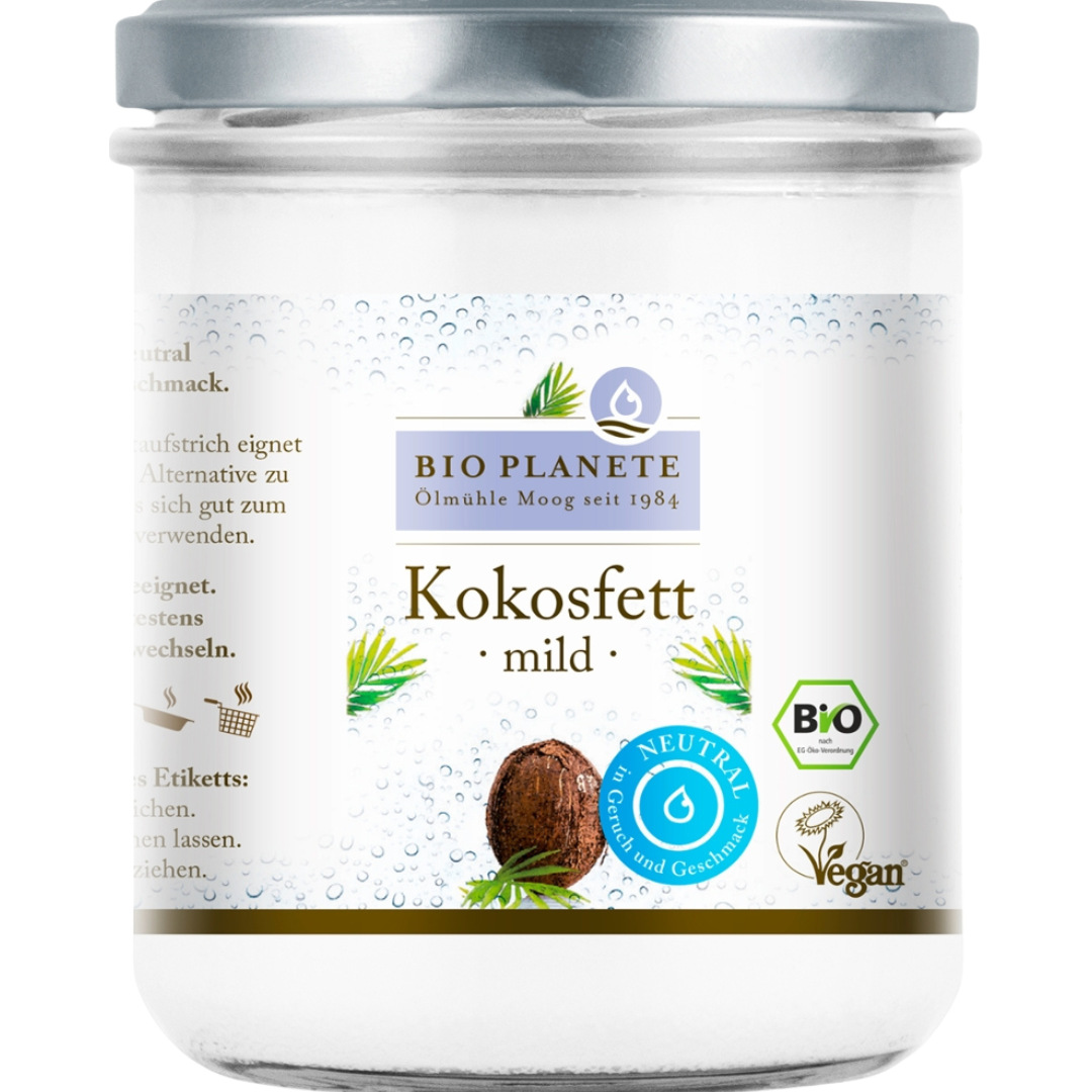 Bio Kokosfett, mild gedämpft
