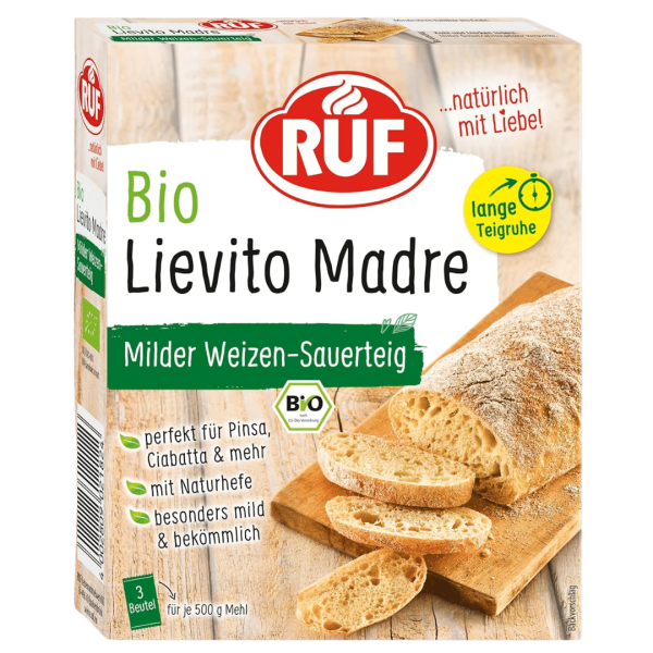 Ruf Bio Sauerteig Lievito Madre, 3 Beutel mit je 35 g