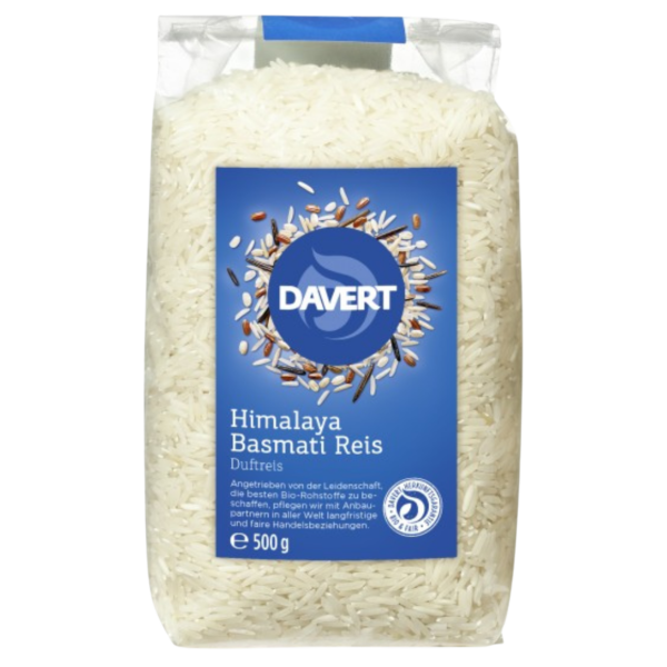 Davert Bio Himalaya Basmati Reis weiß