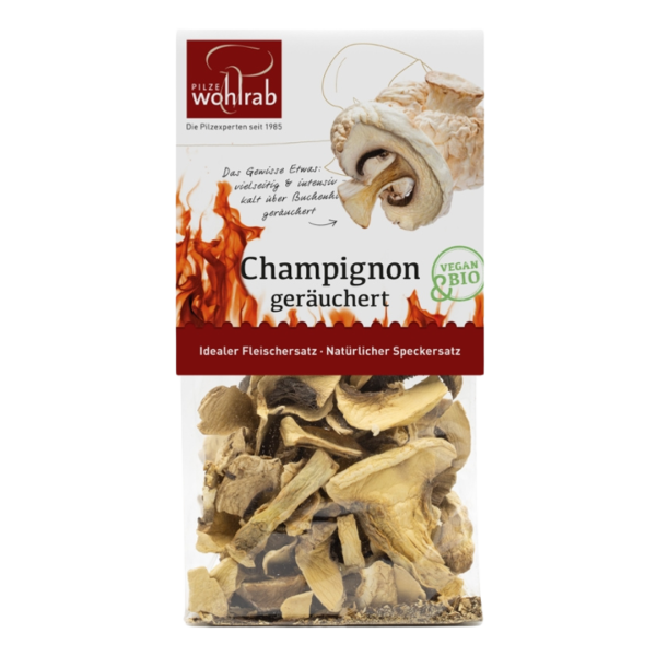 Pilze Wohlrab BIo Champignon getrocknet & geräuchert
